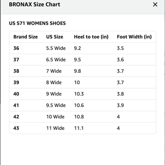 Bronax Women's Wide Toe Box Road Running Wide Athletic Sneakers Sz 43 US 11 Wide - Picture 15 of 15
